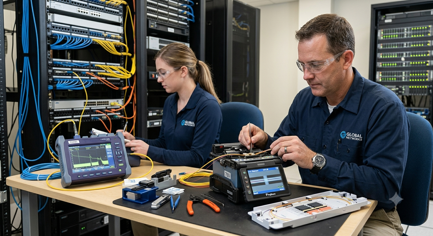 Fiber Optic Splicing and Testing